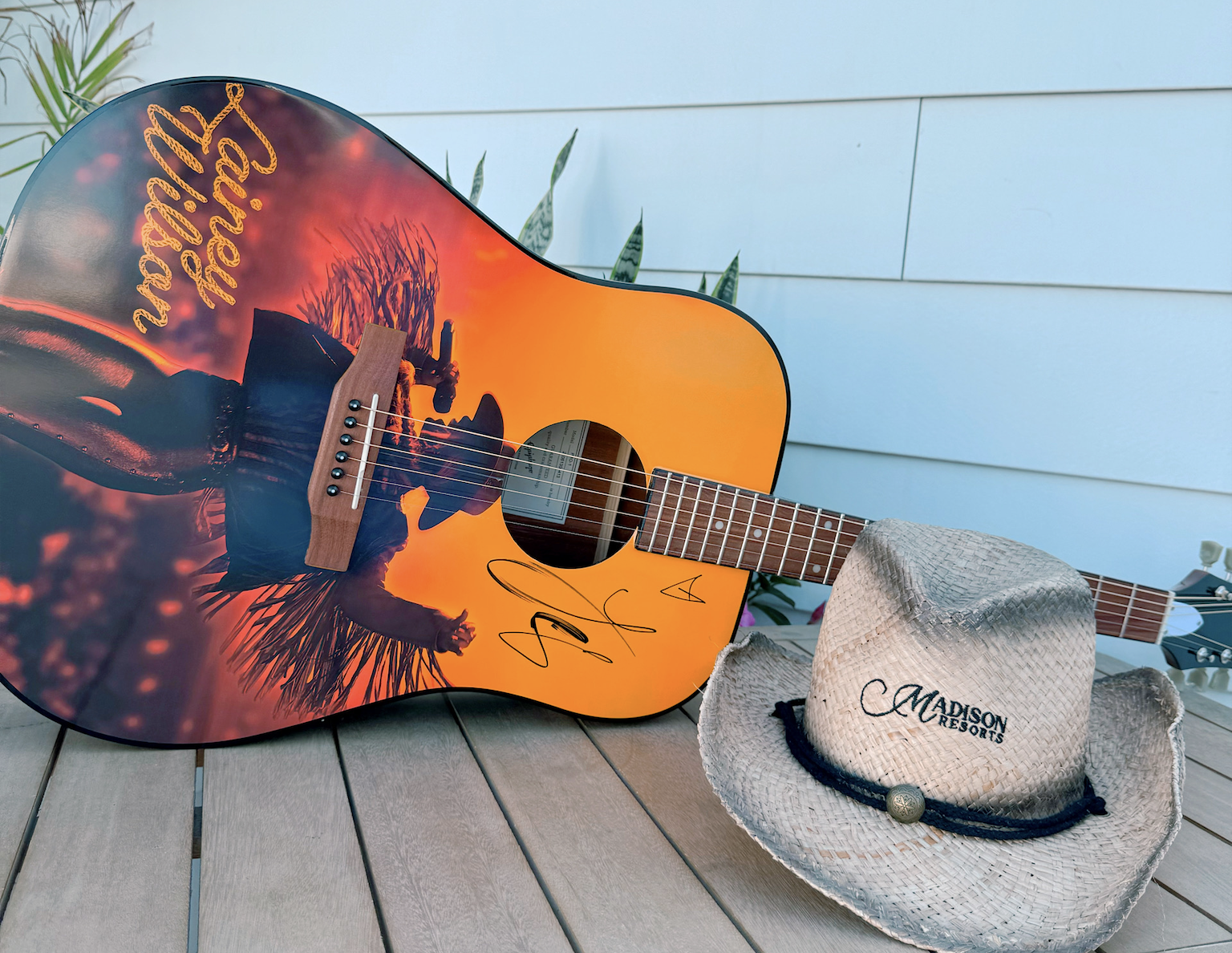 Lainey Wilson guitar giveaway barefoot country music festival