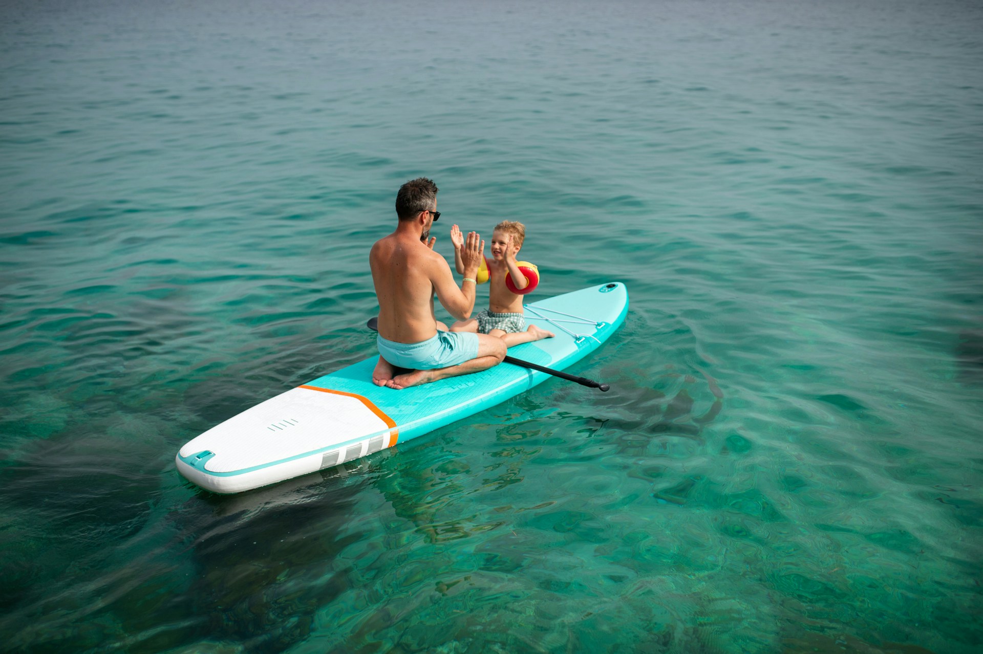 paddleboarding
